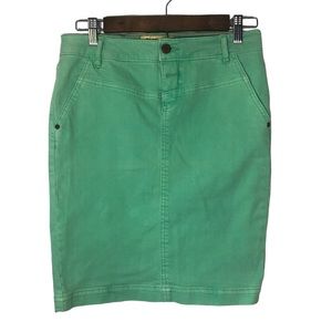 Holding Hordes Mint Green Denim Skirt Size 2 (w-26)